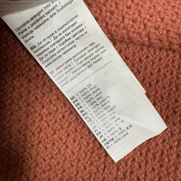 Fjallraven Women's Crew Neck Sweater - Rust Red - Picture 9 of 9